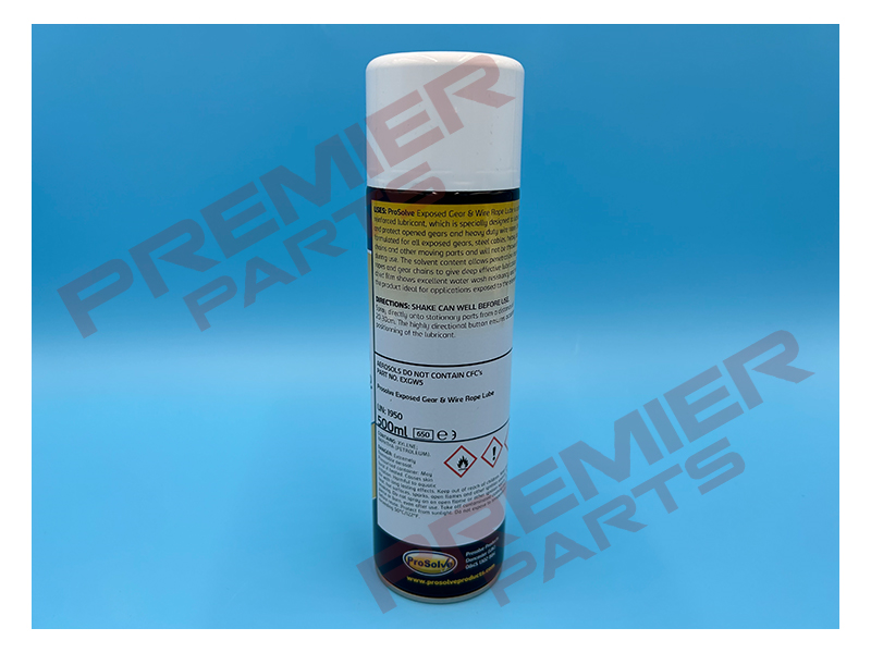 EXGW5 Sealey Exposed Gear & Wire Lubricant Aerosol 500ml