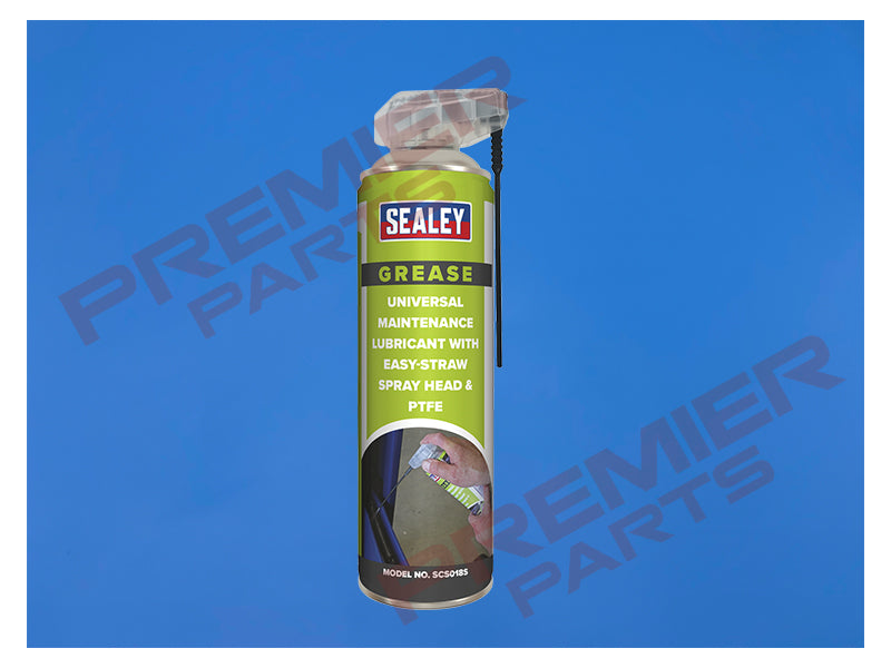 SCS018S Sealey Universal Maintenance Lubricant with Easy-Straw Spray Head & PTFE 500ml