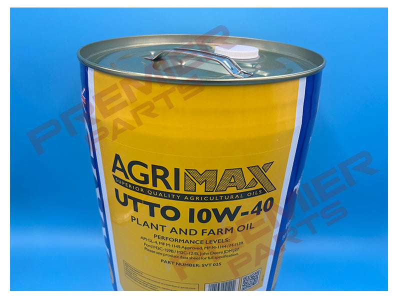 SVT025 Agrimax UTTO 10W-40 Universal Plant and Farm Oil 25ltr