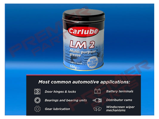 90411 Carlube LM2 Multi Purpose Grease, 500g Tin