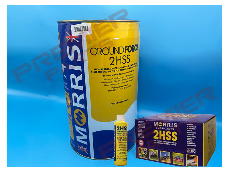 2HSS SEMI-SYNTHETIC 2-STROKE ENGINE OIL FOR PREMIX & INJECTOR SYSTEMS - 100ml / 1 LTR / 4 LTR / 25 LTR