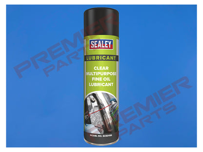 SCS019S Sealey Clear Fine Oil Lubricant Multipurpose 500ml
