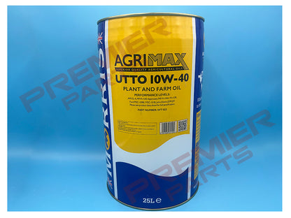 SVT025 Agrimax UTTO 10W-40 Universal Plant and Farm Oil 25ltr
