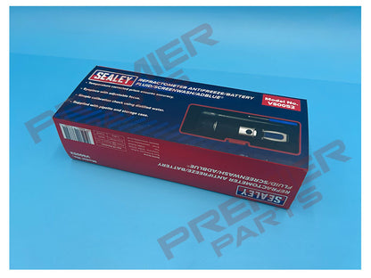 VS0052 Sealey Refractometer Antifreeze/Battery Fluid/Screenwash/AdBlue
